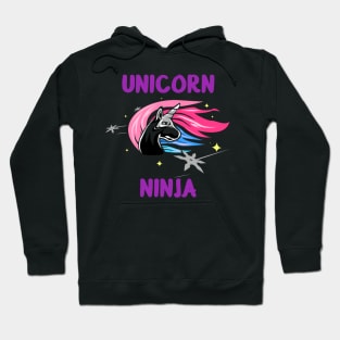 Unicorn Ninja| Martial Arts| Karate Unicorn Hoodie